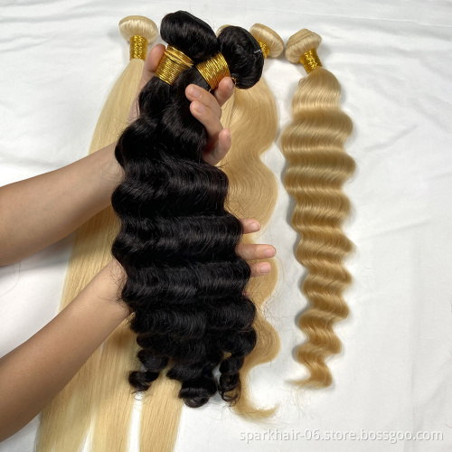 Drop Shipping Virgin Brazilian Human Hair Bundles , Wholesale Bundle Hair Vendors, 8A Mink Virgin Brazilian Cuticle Aligned Hair